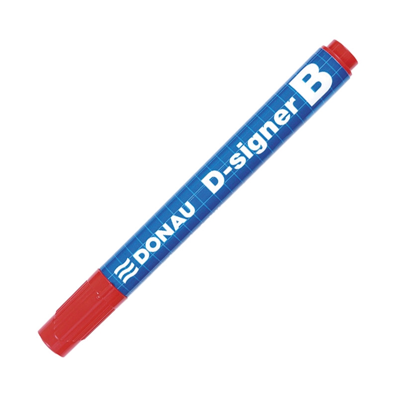 Marker za belu tablu okrugli vrh 2-4mm D-signer B Donau 7372001-04PL crveni