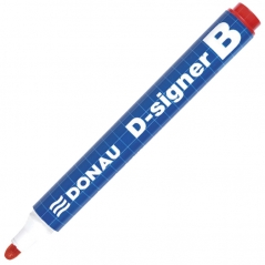 Marker za belu tablu okrugli vrh 2-4mm D-signer B Donau 7372001-04PL crveni