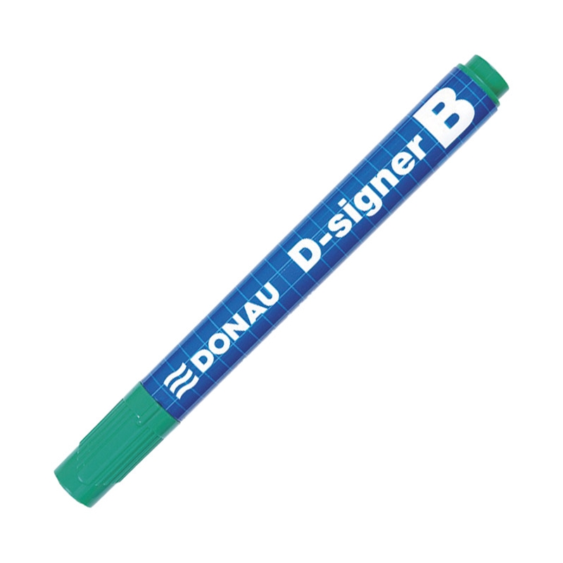 Marker za belu tablu okrugli vrh 2-4mm D-signer B Donau 7372001-06PL zeleni