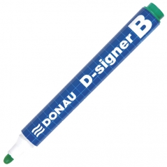 Marker za belu tablu okrugli vrh 2-4mm D-signer B Donau 7372001-06PL zeleni