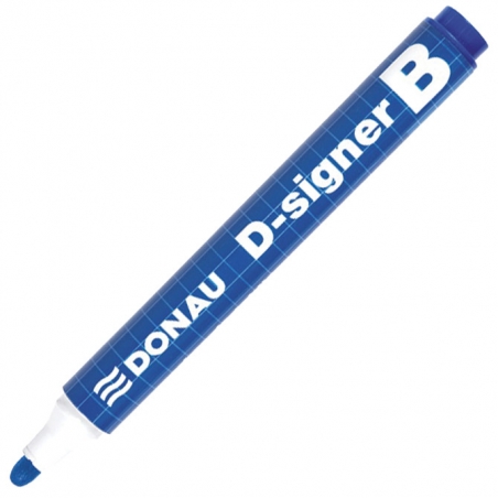 Marker za belu tablu okrugli vrh 2-4mm D-signer B Donau 7372001-10PL plavi