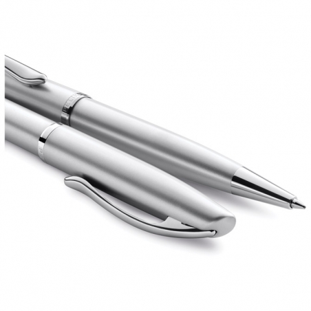 Olovka hemijska Jazz Noble Elegance K36+poklon kutija G24 uložak plavi Pelikan 821797 srebrna