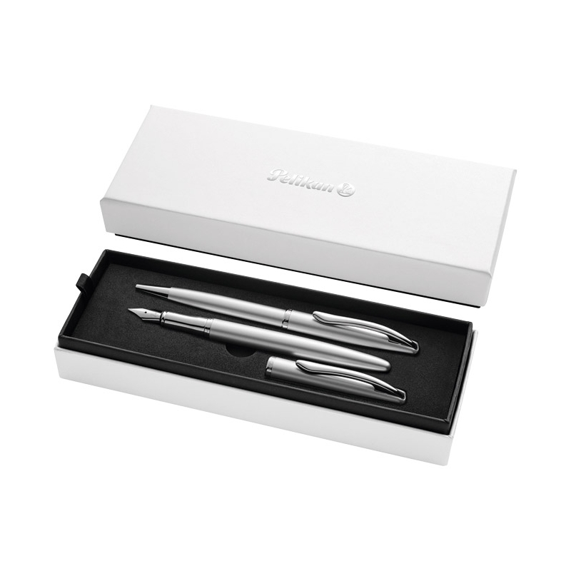 Set nalivpero+olovka hemijska Jazz Noble EleganceK/P36+poklon kutija G25 Pelikan 821919 srebrni