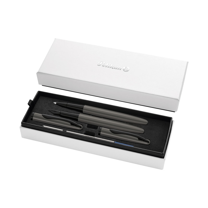 Set nalivpero+roler Jazz Noble Elegance+poklon kutija G25 Pelikan 826945 sivi