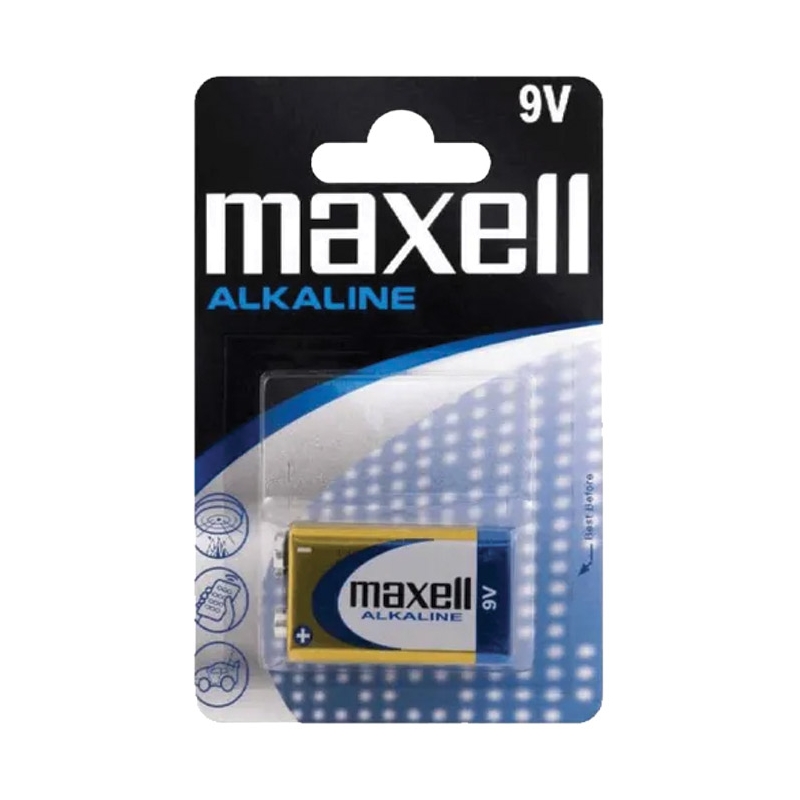 Baterija alkalna 9V Maxell 6LR61blister