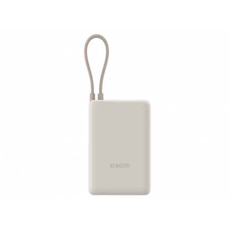 Power bank XIAOMI 33w/10000mAh/integrisan kabl/bež