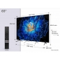 Televizor TCL 65C6KS/MiniLED/65"/4K/60Hz/Google TV/crna