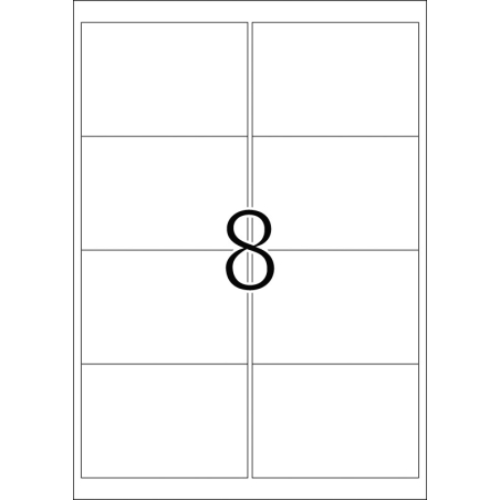 Etikete vodootporne, 99,1x67,7 A4 1/25 Herma