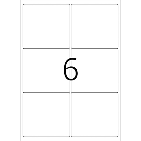 Etikete vodootporne, 99,1x93,1 A4 1/25 Herma