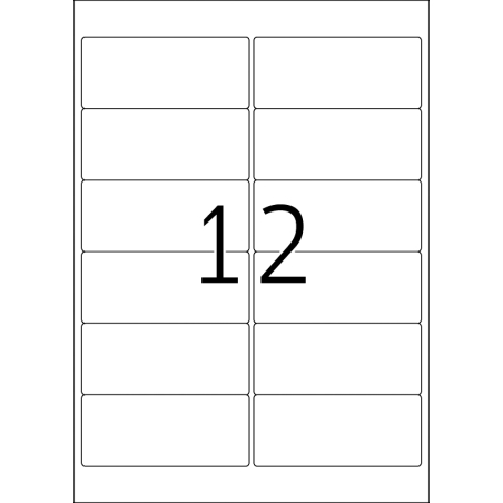 Outdoor etikete 99,1x42,33 A4 1/10 bela Herma
