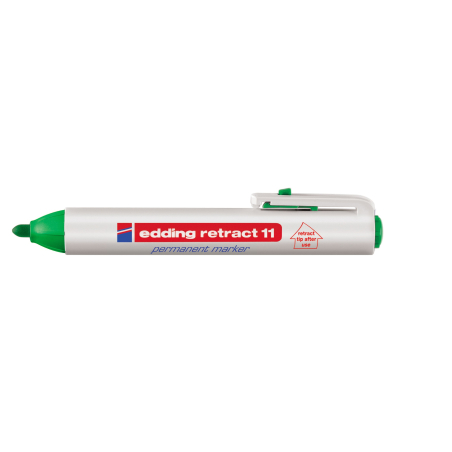 Permanent marker E-11 Retract 1,5-3mm Edding zelena