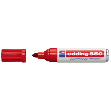 Marker permanent E-550 3-4mm Edding crvena