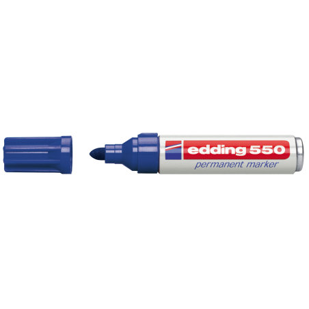 Marker permanent E-550 3-4mm Edding plava
