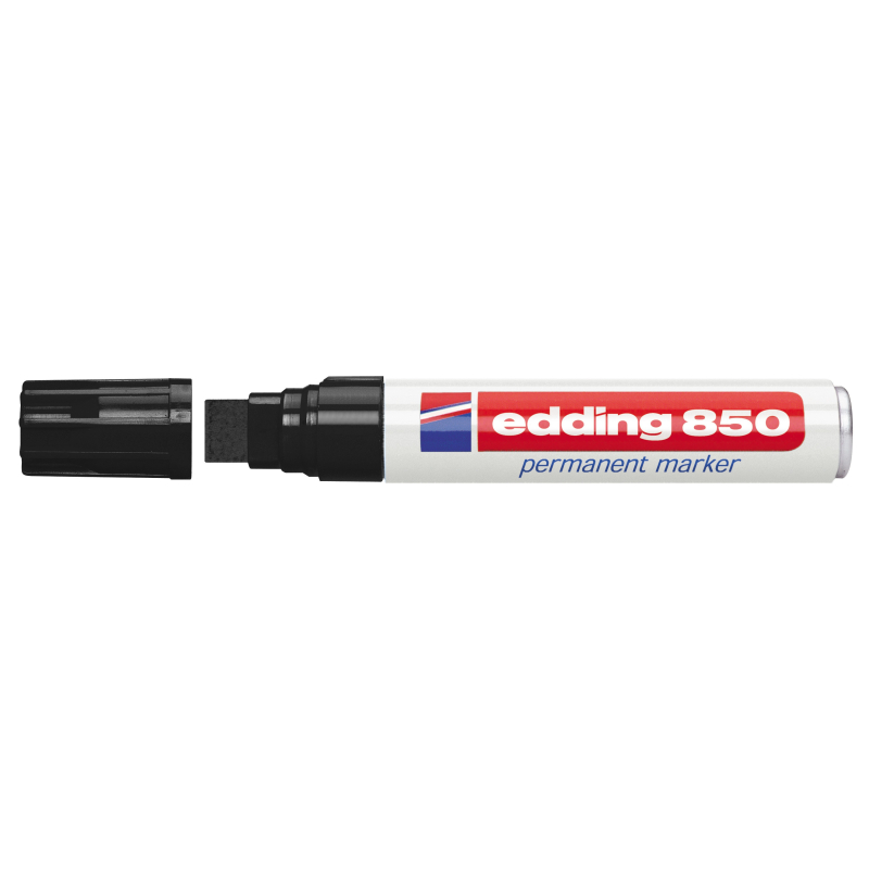 Marker permanent E-850 5-15mm, deblji, kosi vrh Edding crna