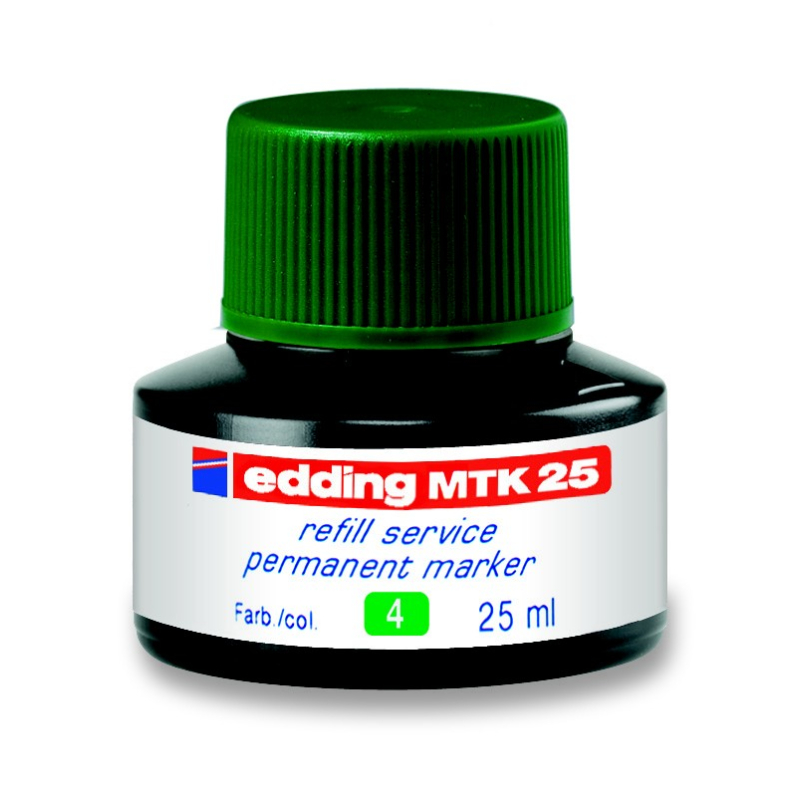 Refil za permanent markere E-MTK 25, 25ml Edding zelena
