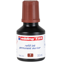 Refil za markere E-T25, 30ml Edding braon