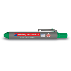 Marker za belu tablu E-12 Retract 1,5-3mm Edding zelena