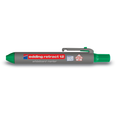 Marker za belu tablu E-12 Retract 1,5-3mm Edding zelena
