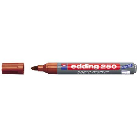 Marker za belu tablu 250 1,5-3mm, cap-off Edding braon