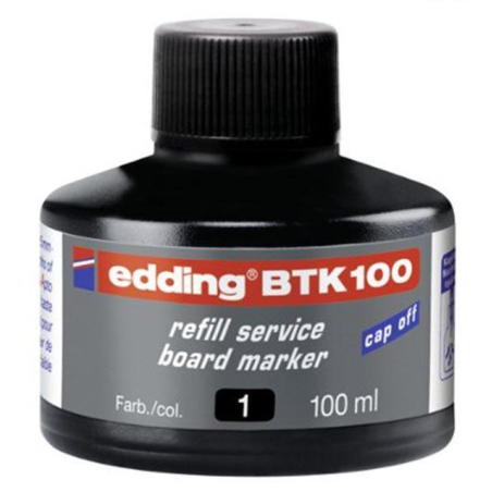 Refil za marker za belu tablu BTK 100, 100ml Edding crna