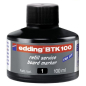 Refil za marker za belu tablu BTK 100, 100ml Edding crna