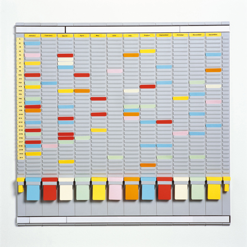 Planer set za T-kartice godišnji 783x63mm, 35 slots, uklučene kartice, Jalema - Djois Jalema