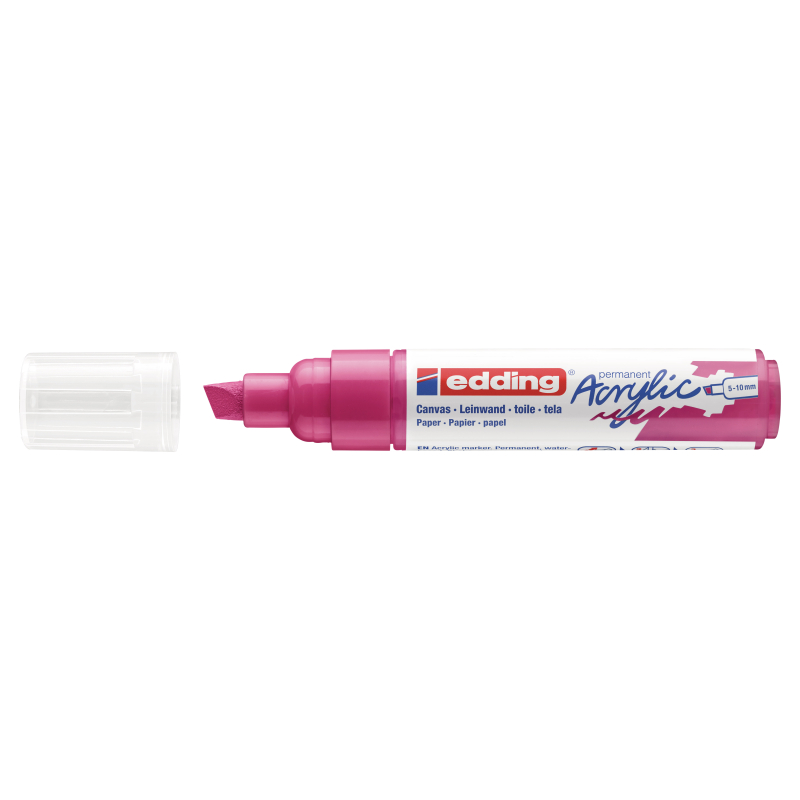 Akrilni marker E-5000 broad 5-10mm kosi vrh Edding magenta