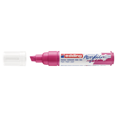 Akrilni marker E-5000 broad 5-10mm kosi vrh Edding magenta