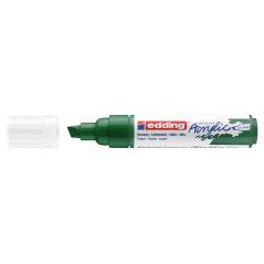 Akrilni marker E-5000 broad 5-10mm kosi vrh Edding zelena