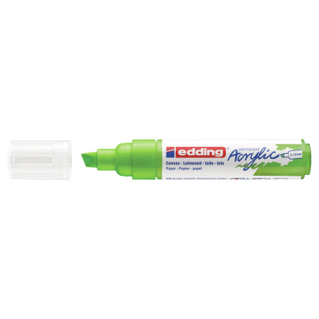 Akrilni marker E-5000 broad 5-10mm kosi vrh Edding limun zelena