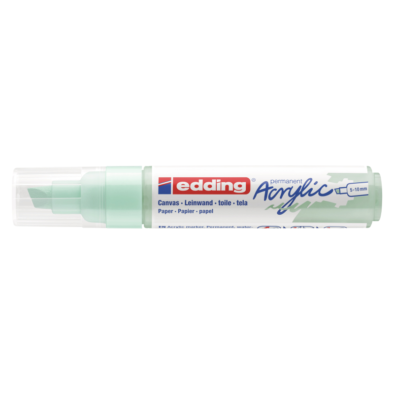 Akrilni marker E-5000 broad 5-10mm kosi vrh Edding mramorno zelena