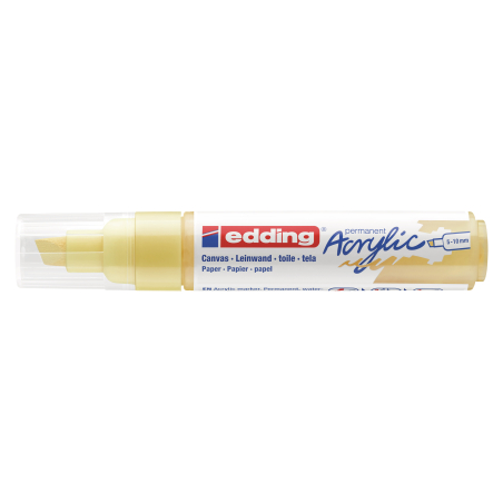 Akrilni marker E-5000 broad 5-10mm kosi vrh Edding nežno žuta