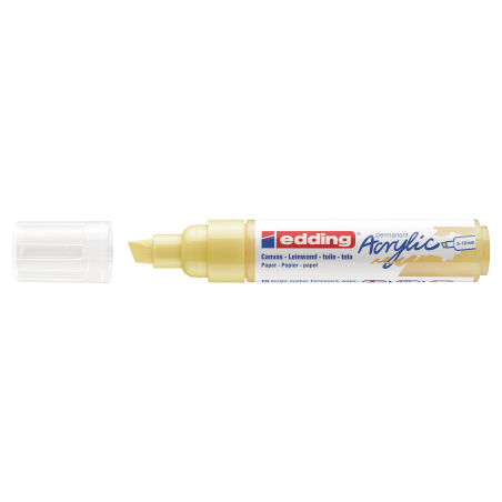 Akrilni marker E-5000 broad 5-10mm kosi vrh Edding nežno žuta