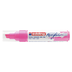 Akrilni marker E-5000 broad 5-10mm kosi vrh Edding neon roze