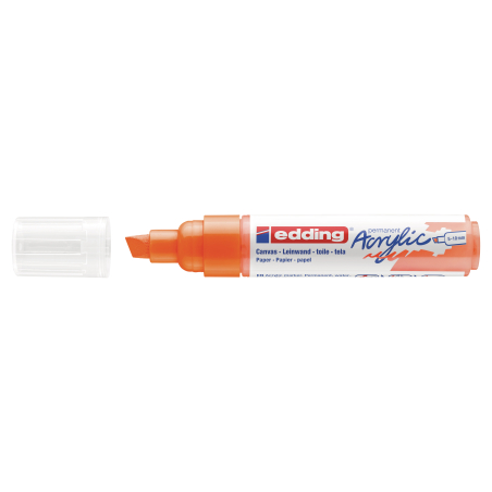 Akrilni marker E-5000 broad 5-10mm kosi vrh Edding neon narandžasta