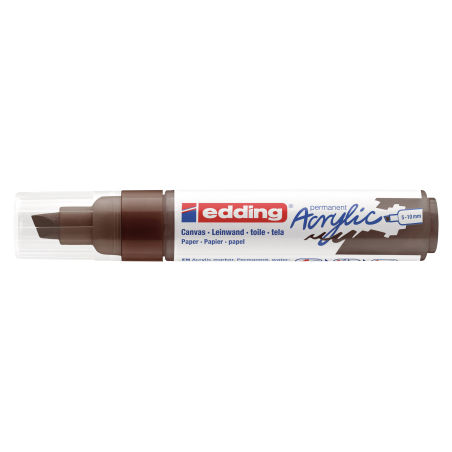 Akrilni marker E-5000 broad 5-10mm kosi vrh Edding tamno braon