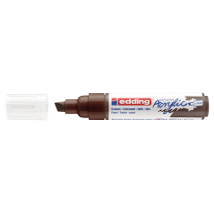Akrilni marker E-5000 broad 5-10mm kosi vrh Edding tamno braon