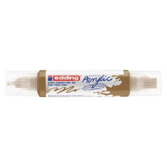 Akrilni marker E-5400 double-liner sa dva vrha Edding zlatna