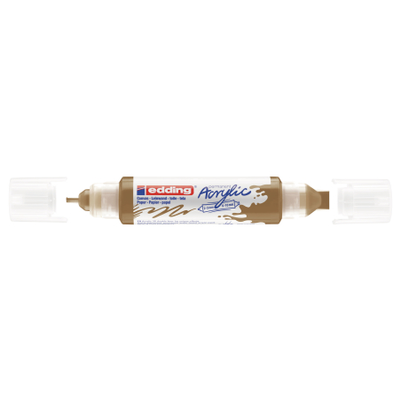 Akrilni marker E-5400 double-liner sa dva vrha Edding zlatna