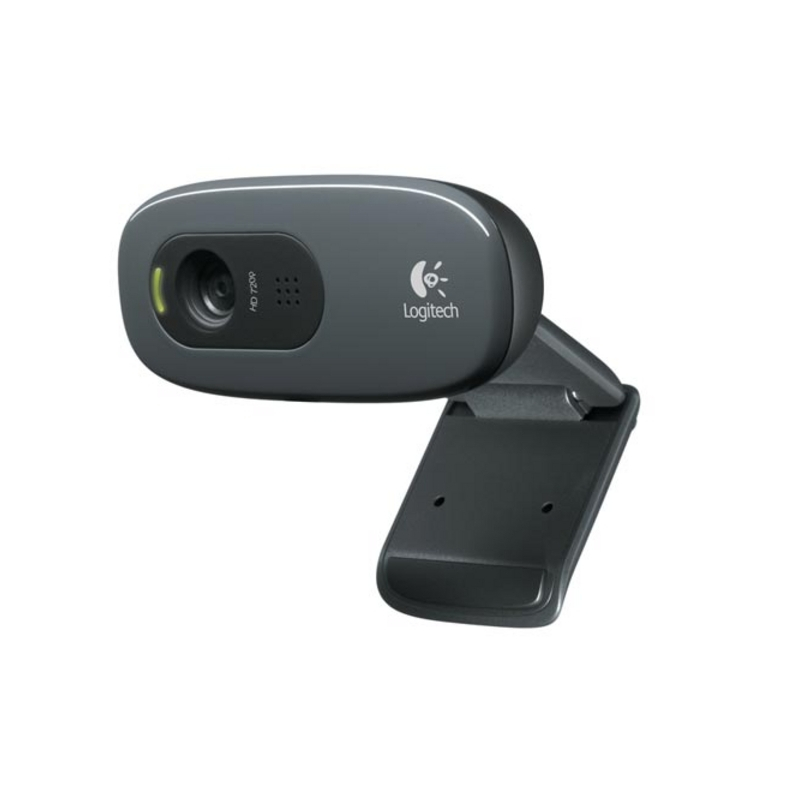 Logitech C270 HD Webcam, Black for Win 10
