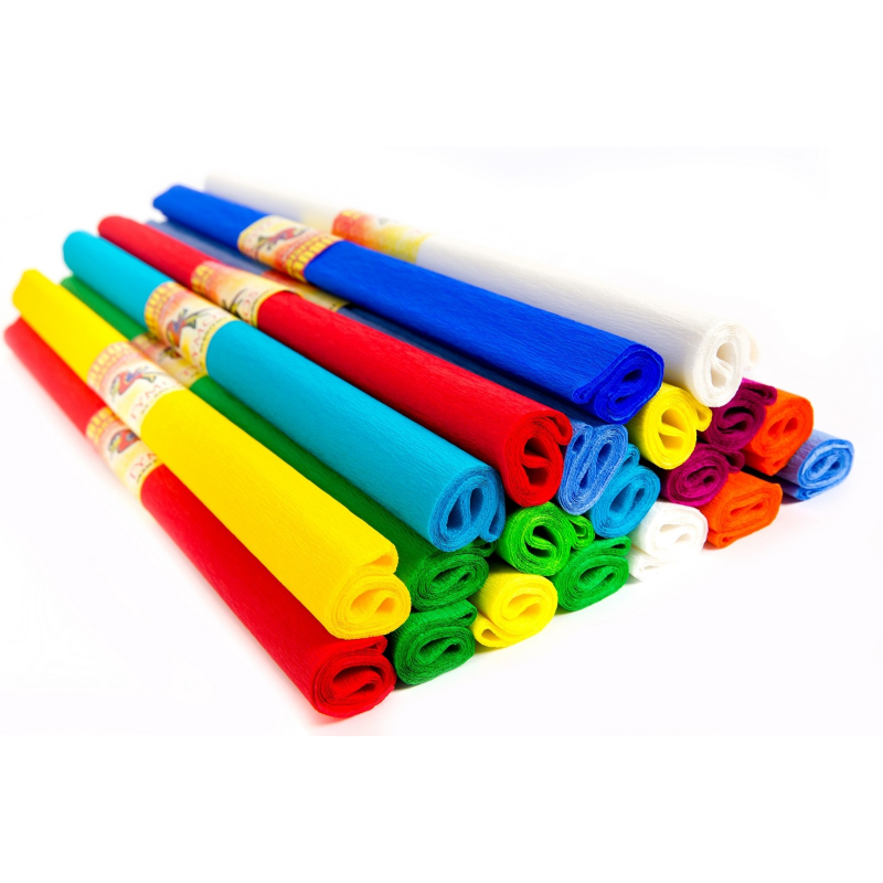Krep papir 0,5x2m 1/1 Tymos ledeno plava