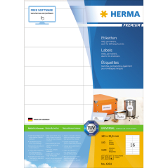 Etikete 105X33,8 A4/16 1/100 bela Herma
