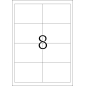 Etikete 97X67,7 A4/8 1/25 bela Herma