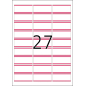 ID etikete 63X29, crveni okvir A4/27 1/25 Herma