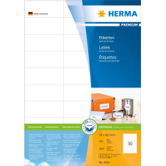 Etikete 70X29,7 A4/30 1/100 bela Herma