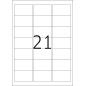 Etikete 63,5X38,1 A4/21 1/100 bela Herma