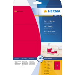 Etikete 99X97 A4/1 1/20 neon-crvena Herma