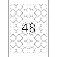 Etikete SIGNAL vodootporne, O30 A4 1/25 žuta Herma