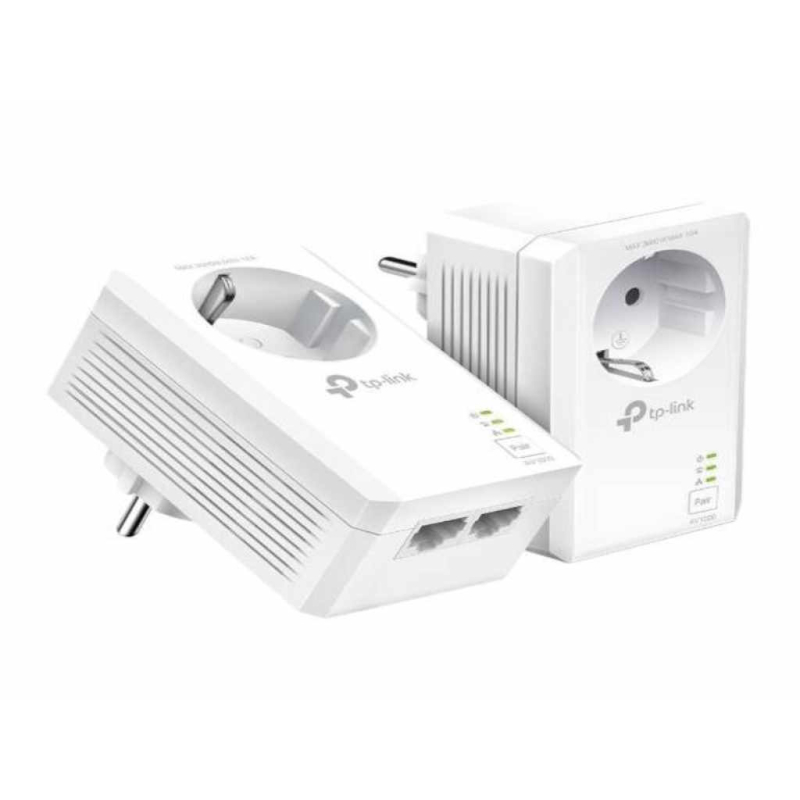 Powerline adapter TP-LINK TL-PA7017P KIT AV1000 Gigabit Pass-through Powerline Starter Kit