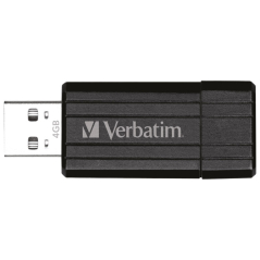 Memorija USB   4Gb PinStripe Verbatim 49061 crna blister